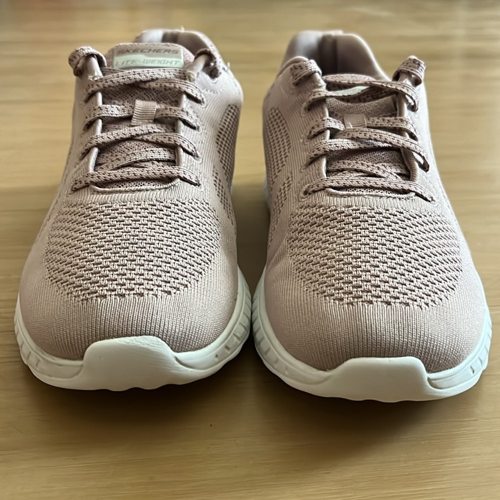 SKECHERS BOBS SQUAD CHAOS WOMENS SNEAKERS MAUVE HUGS FOOT ABSORBS IMPACT SIZE 9 - Picture 4 of 12
